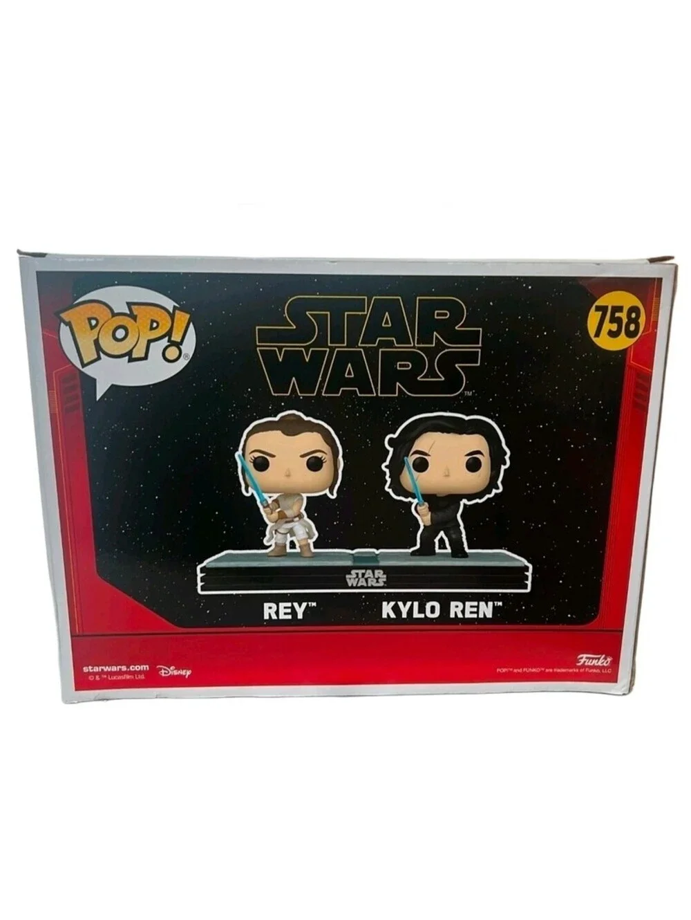 Funko Pop Rey & Kylo Ren #758 TargetCon 2025 GITD Exclusive New